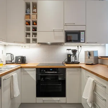 Apartment Luxury Design Gem In Center With Sauna And Workspace